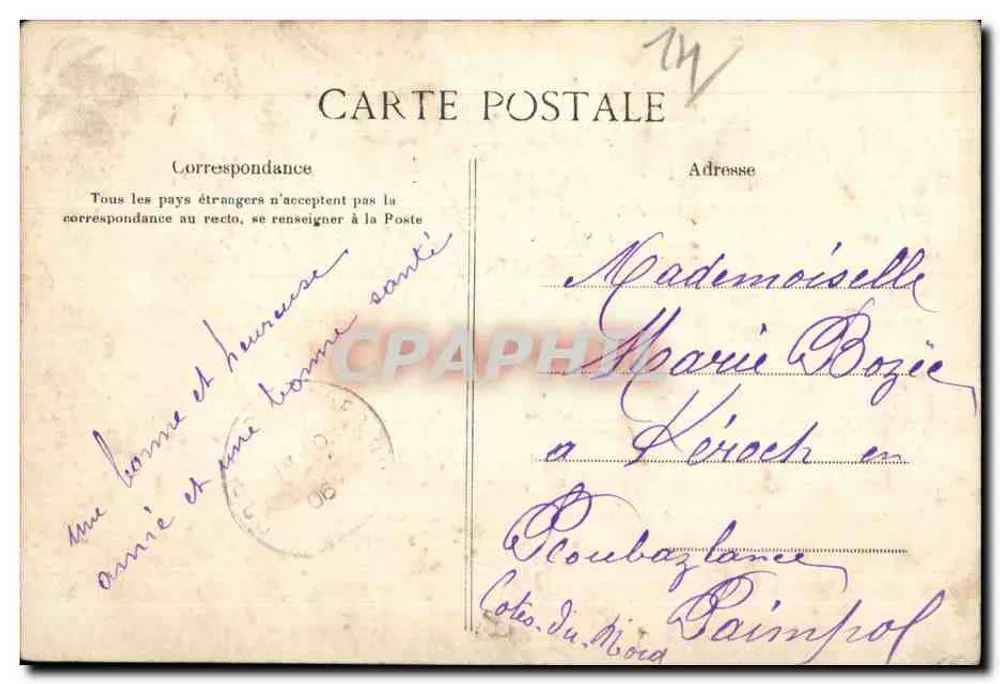 Tipos Normandos — LA C.P.A., PARIS — Modelo depositado - Verso