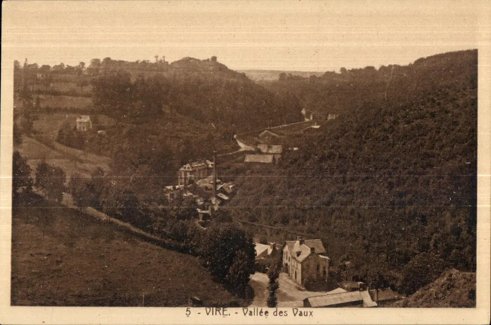 Vire - Vale das Vaux — vista panorâmica — Edição "Le Cigogne", Deauville - Frente