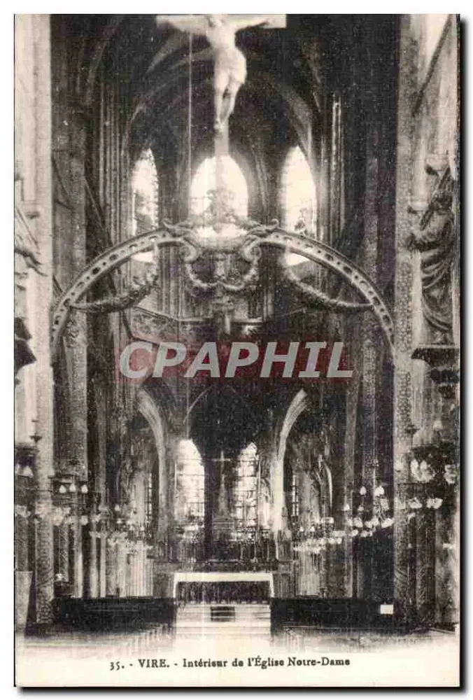 Vire - Innenansicht der Kirche Notre-Dame - Vorderseite