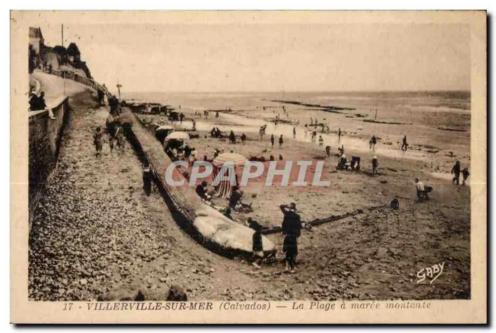 Villerville-sur-Mer (Calvados) — Die Strände bei Ebbe — Saby - Vorderseite