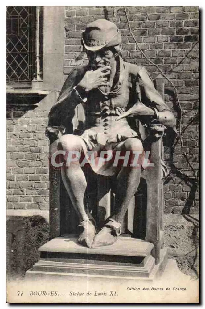 Bourges — Statue von Louis XI — Ausgabe der Damen Frankreichs - Vorderseite