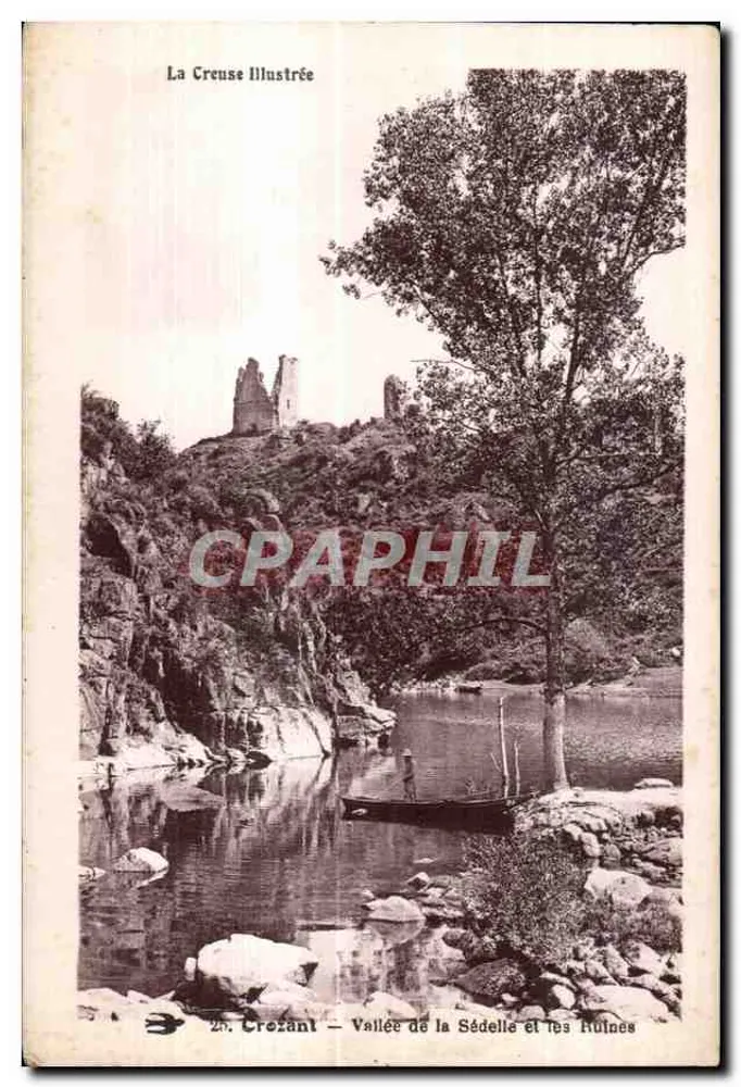 Crezant — Tal der Sédelle und die Ruinen — La Creuse Illustrée - Vorderseite