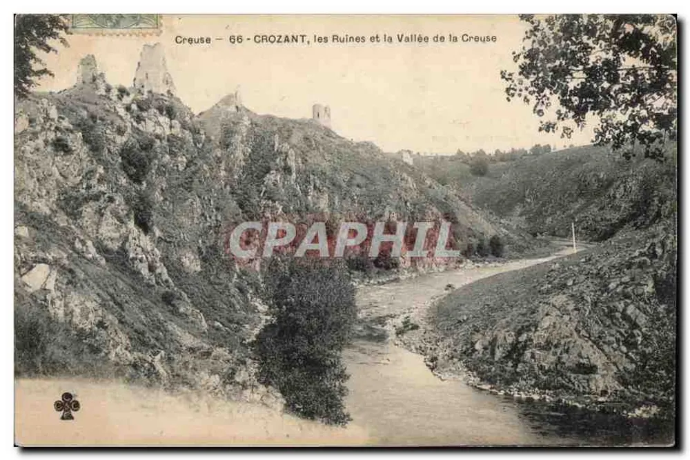 Crozant — die Ruinen und das Tal der Creuse — Verlag nicht sichtbar - Vorderseite