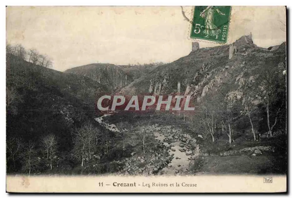 Crozant — As Ruínas e a Creuse — Th.G. - Frente