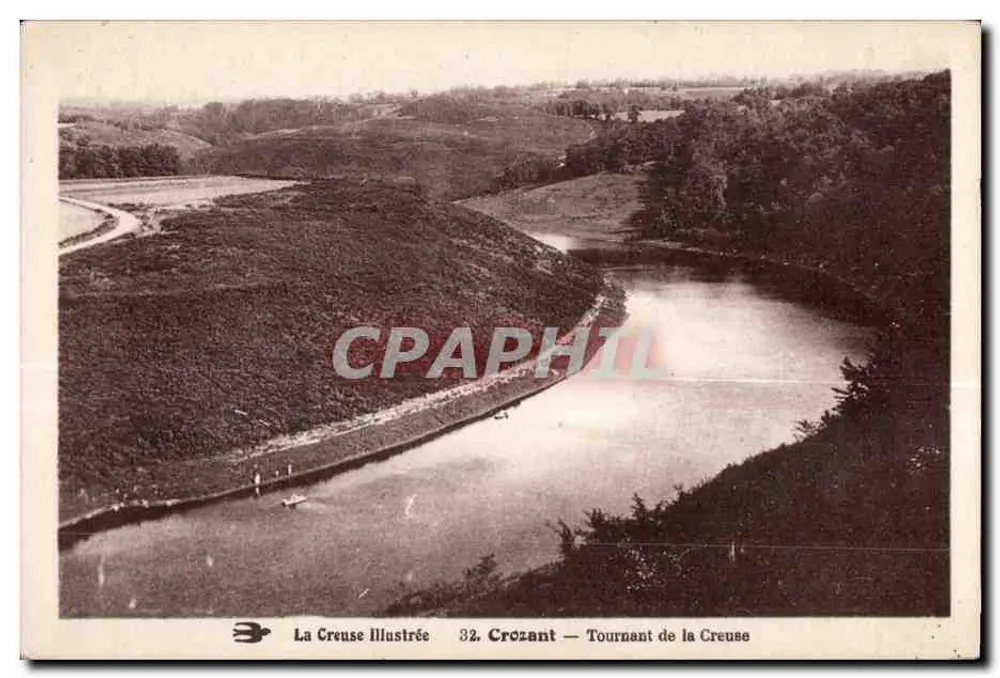 Crozant — Kurve der Creuse — La Creuse Illustrée 32 - Vorderseite