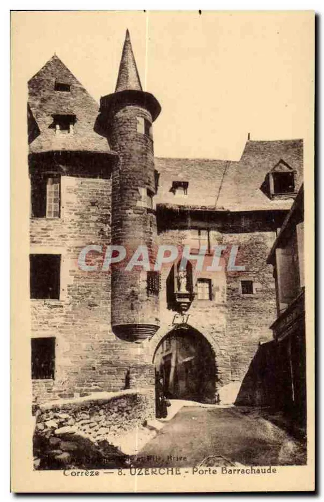 Corrèze — 8. UZERCHE — Porta Barrachaude — UZERCHI, Hrîvre - Frente