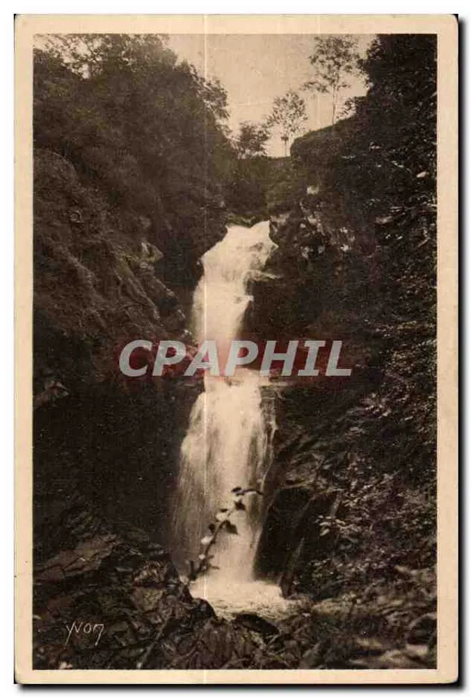 Wasserfall in einem Canyon — Verlag Yvon, Nr. 107 - Vorderseite