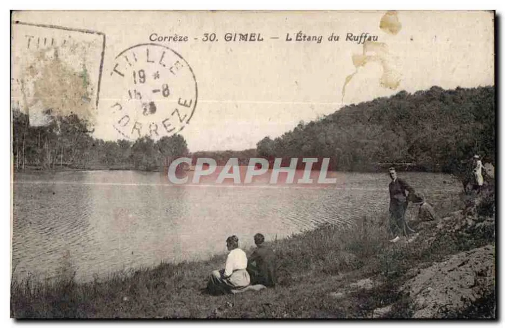 Corrèze - 30. GIMBEL — O Lago do Ruffau - Frente
