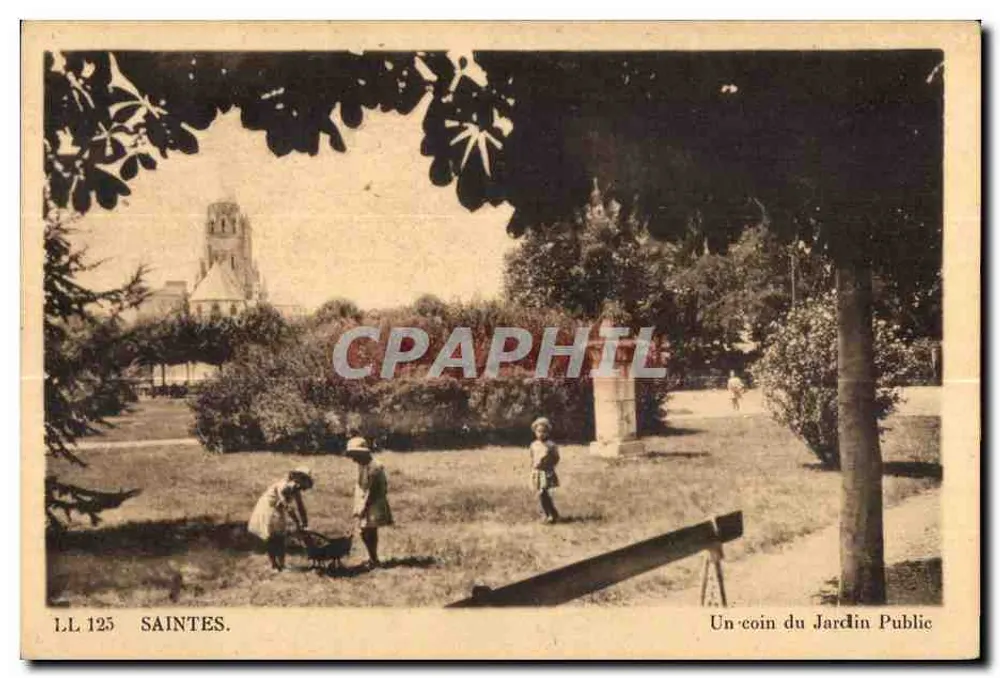 Saintes — Ein Eckchen des öffentlichen Gartens — L.L. 125 - Vorderseite