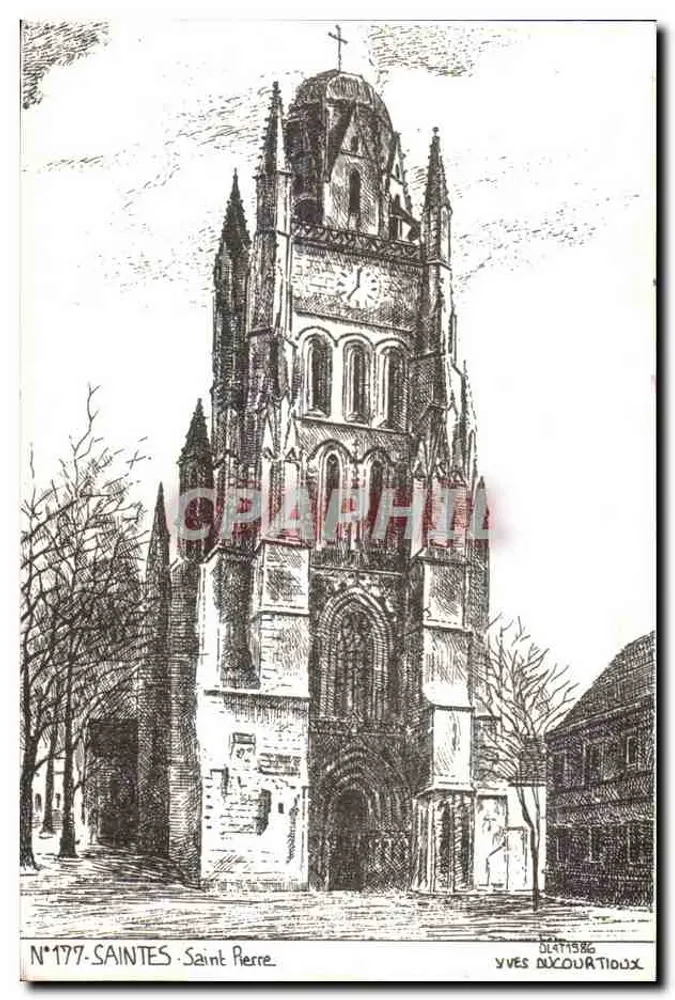 Saintes - São Pedro — desenho de Yves Ducourtois, n°177 - Frente