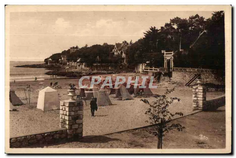Strand von Sainte-Adresse — Ansicht der Promenade und Kabinen — Tito - Vorderseite