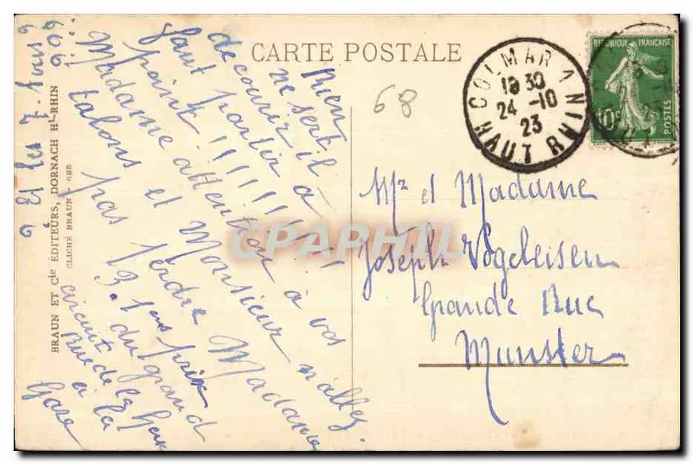 Prois-Épîs — Nossa Senhora da Boa Esperança — editor Braun & Cie - Verso