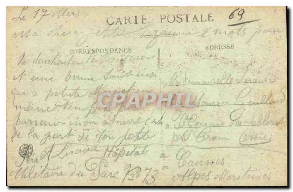 LYON — Place du Pont, Cours Gambetta und de la Liberté — E.R. - Rückseite