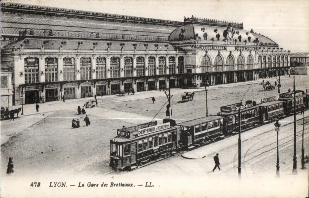 LYON — A Estação dos Brotteaux — LL. — N° 478 - Frente