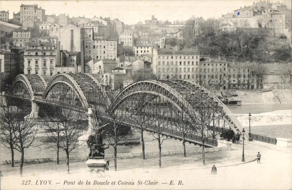 Lyon — Ponte da Boucle e Coteau St-Clair — E. R. - Frente