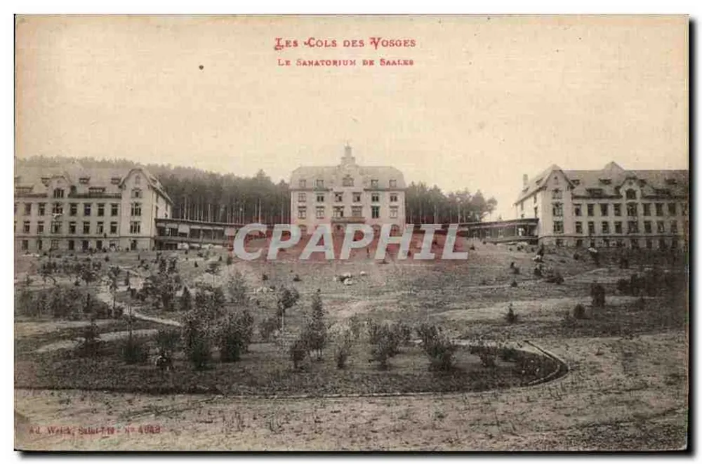 Die Pässe der Vosges — Das Sanatorium von Saales — Ad. Weick, Saint-Piér, N° 4083 - Vorderseite