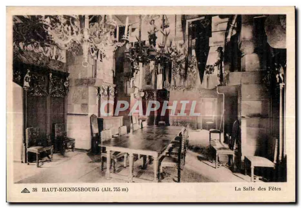 Hoch Kœnigsbourg — Die Festsaal — n°38 - Vorderseite