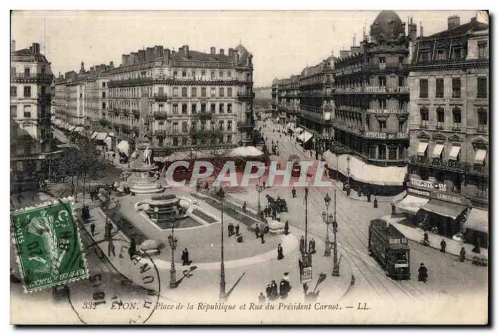 EYON: Place de la République und Rue du Président Carnot — LL. - Vorderseite