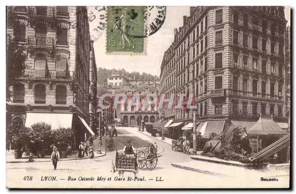 LYON — Straße Octavio Mey und Bahnhof St-Paul — LL. — SULBOTA - Vorderseite