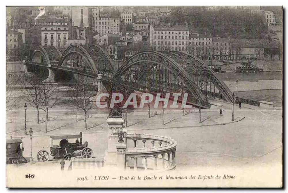 LYON — Brücke der Schleife und Denkmal der Kinder des Rhône — B.D. Nr. 2038 - Vorderseite