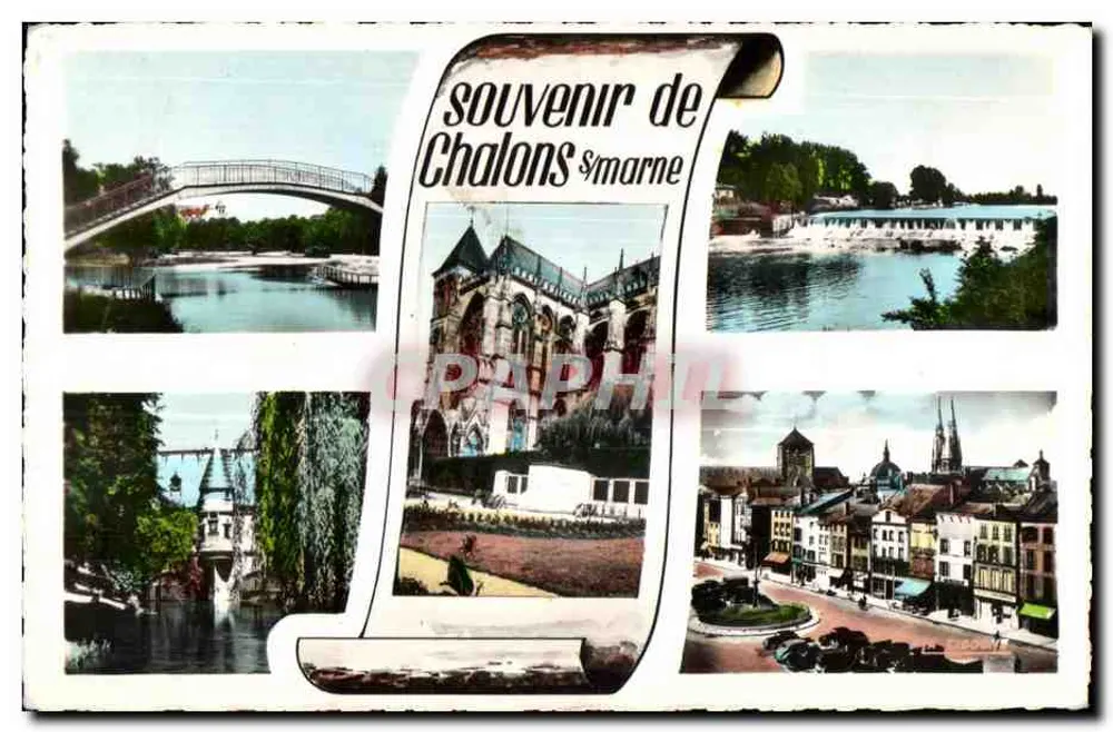 Chalons-sur-Marne — recordações — editor não identificado - Frente