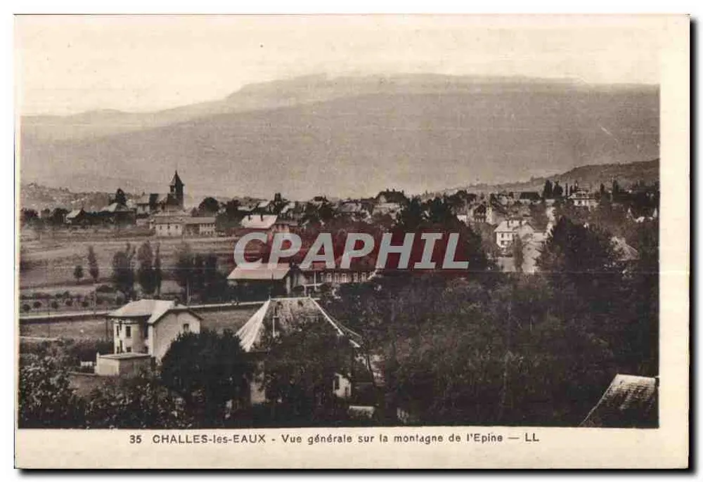 Challes-les-Eaux — allgemeiner Blick auf den Berg Epine — LL - Vorderseite
