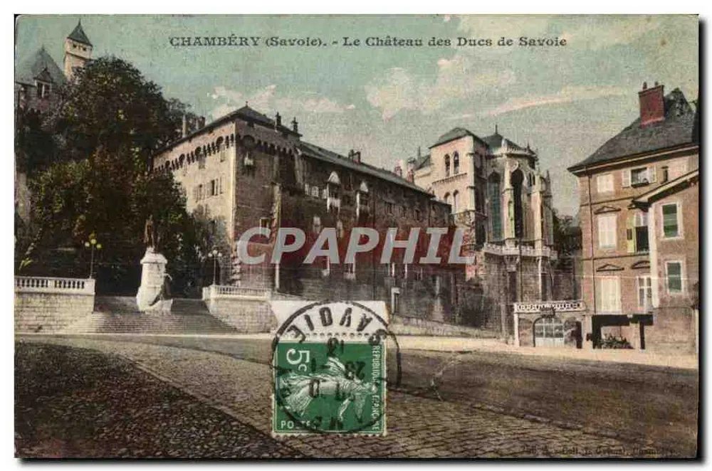 Chambéry (Savoie) — Ansicht des Schlosses der Herzöge von Savoyen — Verlag Bell & Cie, Chambéry - Vorderseite