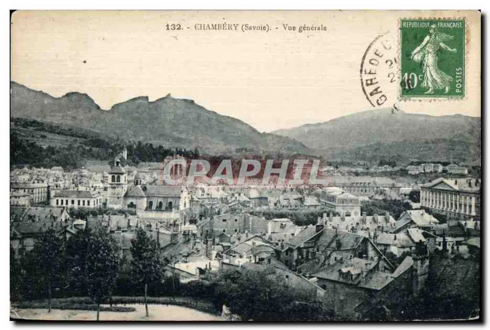 Chambéry (Savoie) — Vista geral — editor CPAPHIL, n° 132 - Frente