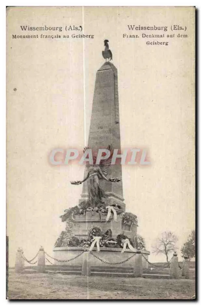 Wissembourg (Als.) — Monument français au Geisberg — Verleger nicht sichtbar - Vorderseite