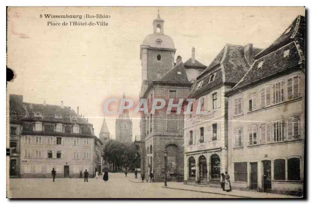 Wissembourg (Bas-Rhin) — Place de l'Hôtel-de-Ville — Verlag nicht identifiziert, Seriennummer 8 - Vorderseite