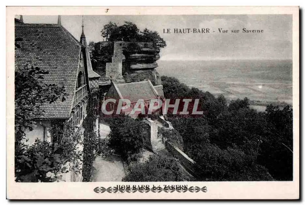 Le Haut-Barr - Vista sobre Saverne - Frente