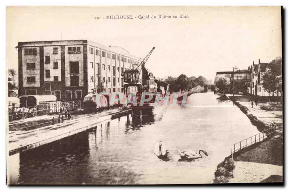 Mulhouse - Canal du Rhône au Rhin — Graphphil, n°19 - Vorderseite