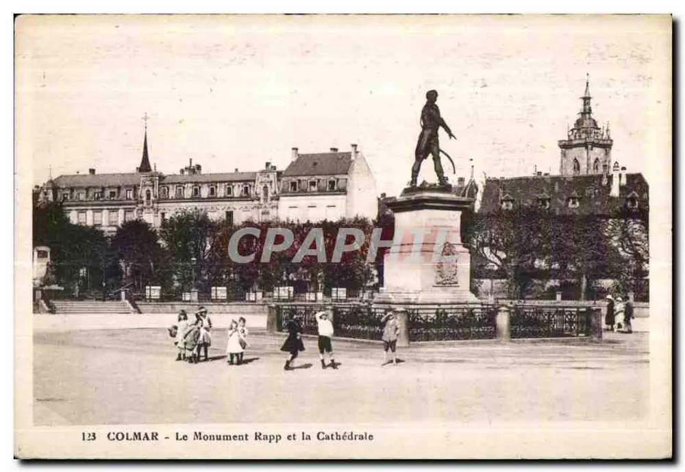 Colmar — Der Rapp-Monument und die Kathedrale — CPAPHITI, n° 123 - Vorderseite