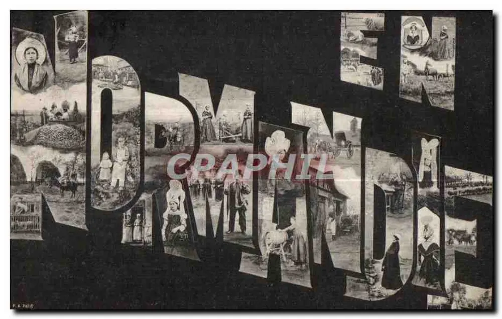 Normandia — paisagens e personagens — P. A. PARIS - Frente