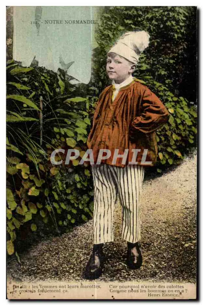Kind im Narrenkostüm — Unsere Normandie — Serie 112 - Vorderseite