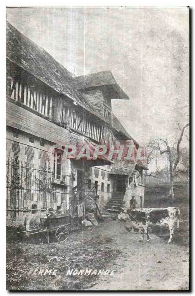 Vermes Normande — maison à colombages et vache — éditeur Graphil - Frente