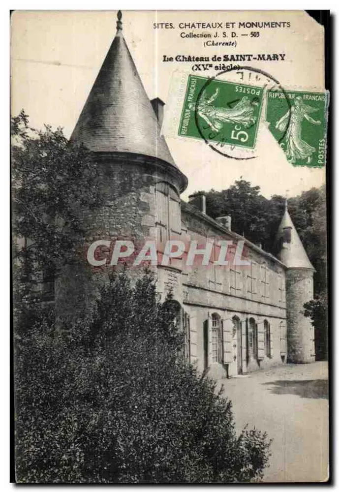Schloss Saint-Mary — Charente — Sammlung J. S. D. — 503 - Vorderseite