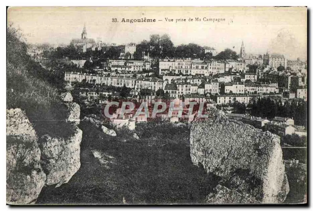 Angoulême — Ansicht von Ma Campagne — Verlag E. R. R. (Nr. 33) - Vorderseite