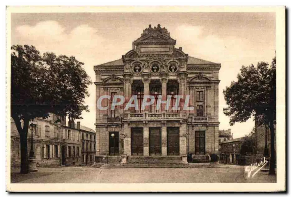 Theater von Rennes — Neoklassizistische Fassade — Verleger G. Filler - Vorderseite