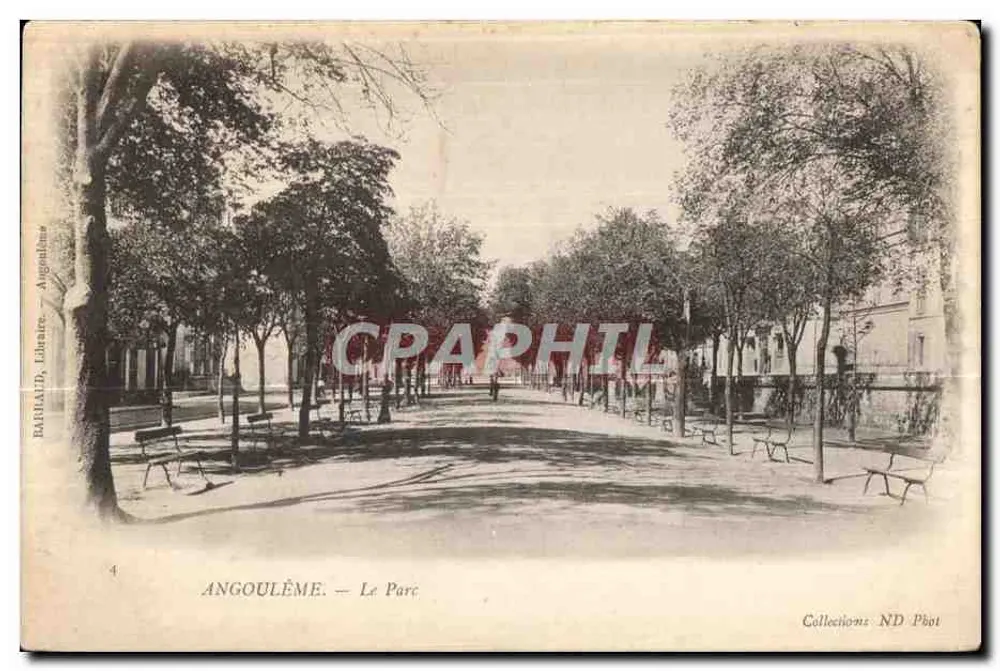 Angoulême — O Parque — editor RAILHAUD, Livreiro - Frente