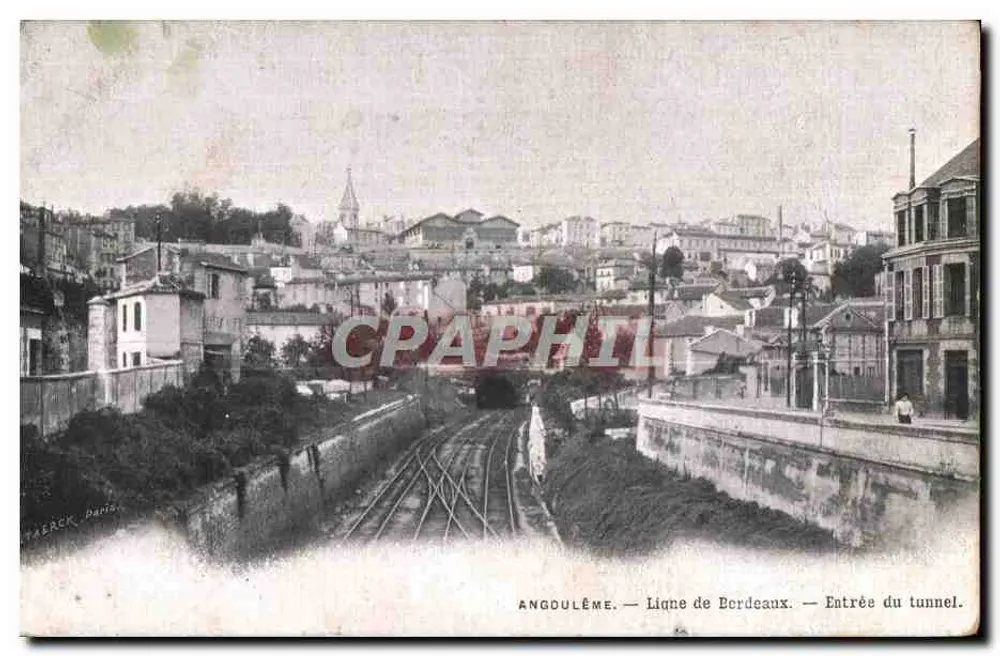 Angoulême — Linie nach Bordeaux — Eingang des Tunnels - Vorderseite
