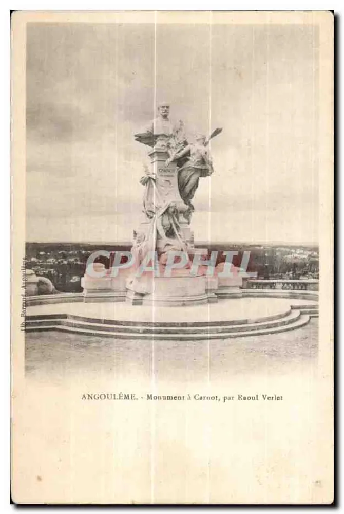 Angoulême - Denkmal für Carnot, von Raoul Verlet - Vorderseite