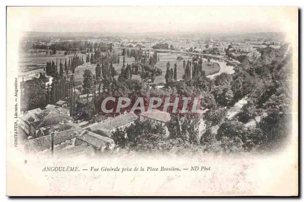 Angoulême — Allgemeiner Blick von der Place Beaulieu — CONSTANTIN, Buchhändler, Angoulême - Vorderseite