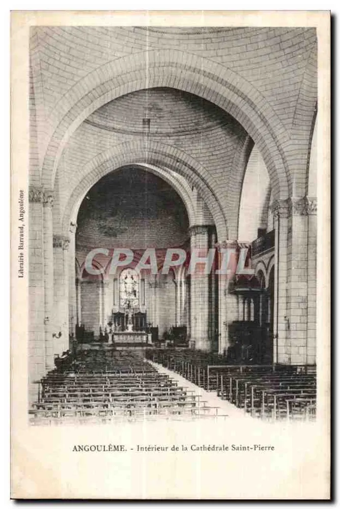 Angoulême — Innenansicht der Kathedrale Saint-Pierre — Librairie Barraud, Angoulême - Vorderseite