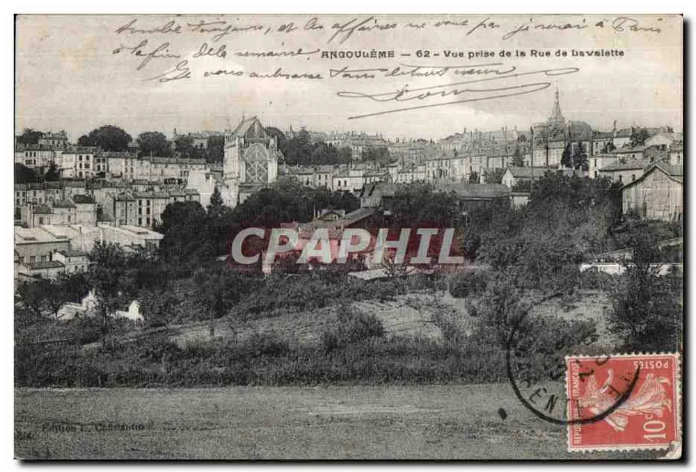 Angoulême — Ansicht aus der Rue de La Valette - Vorderseite
