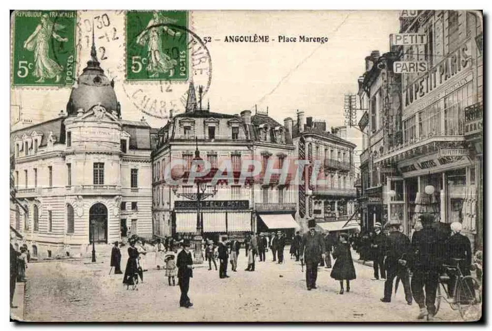 Angoulême — Place Marengo — éditeur : Petit & Paris - Frente