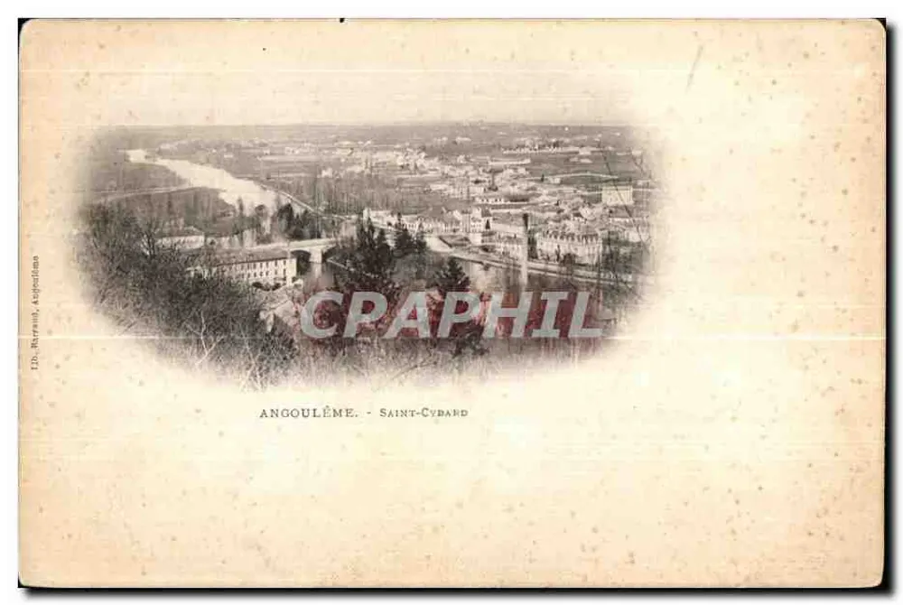 Angoulême - Saint-Cybard — vista panorâmica — I.D. Barrault, Angoulême - Frente