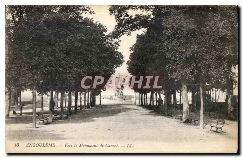 Angoulême — Em direção ao Monumento de Carnot — LL. n°16 - Frente