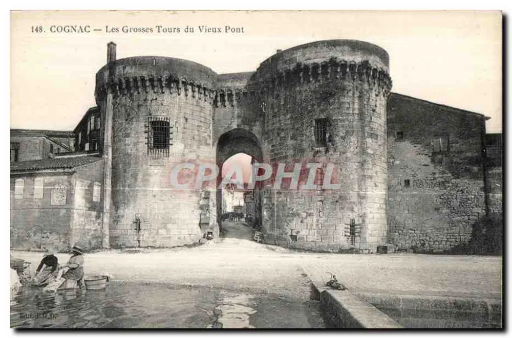 Cognac — Die Großen Türme des Alten Brückentors — Verlag P. P. S. n°148 - Vorderseite