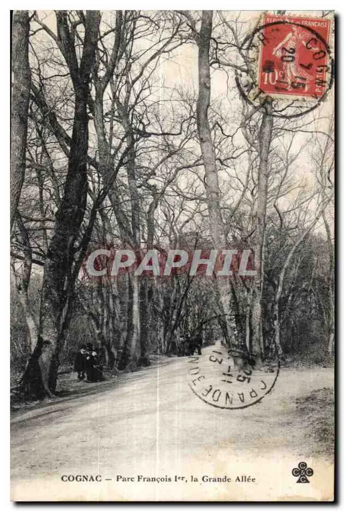 COGNAC — Parc François Ier, la Grande Allée — unbekannter Verlag - Vorderseite